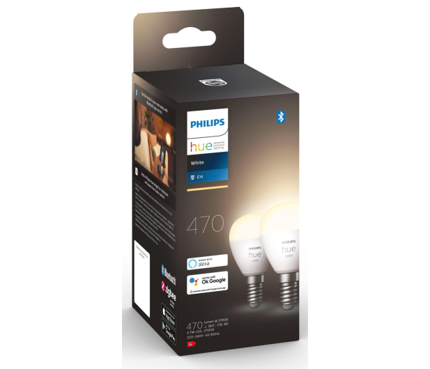Philips Hue White Inteligentna Żarówka kulka 2xE14 8719514356771 - 700537 - zdjęcie 3